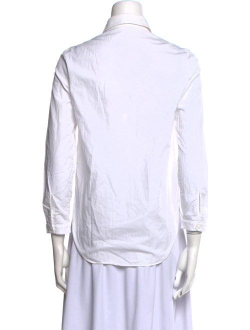 Carven Long Sleeve Button-Up Top