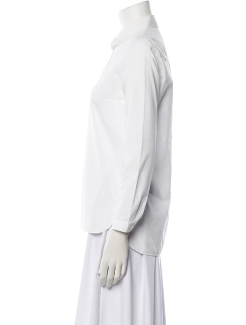 Carven Three-Quarter Sleeve Button-Up Top