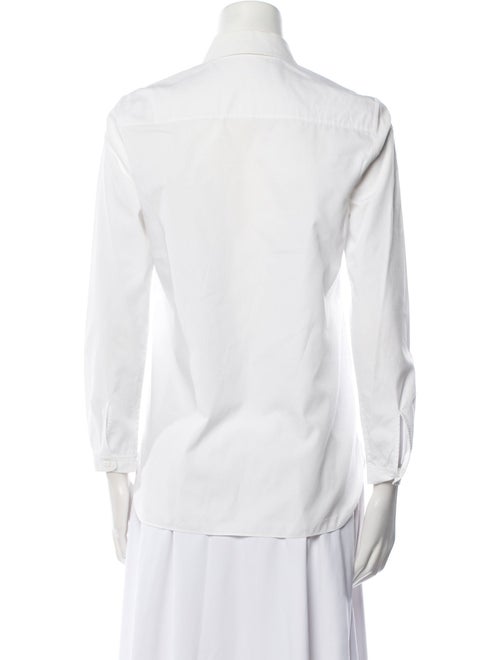 Carven Three-Quarter Sleeve Button-Up Top