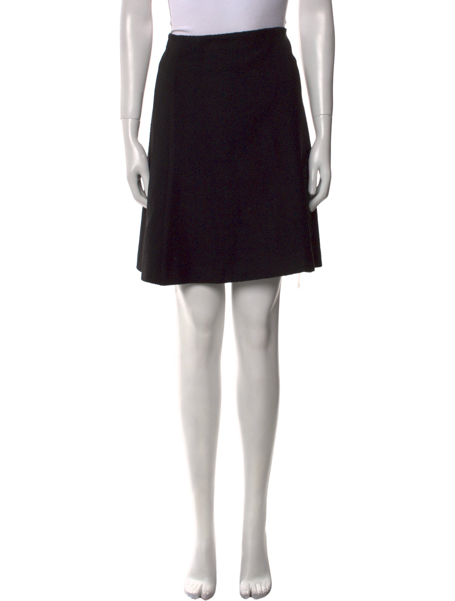 Carven Pleated Accents Knee-Length Skirt
