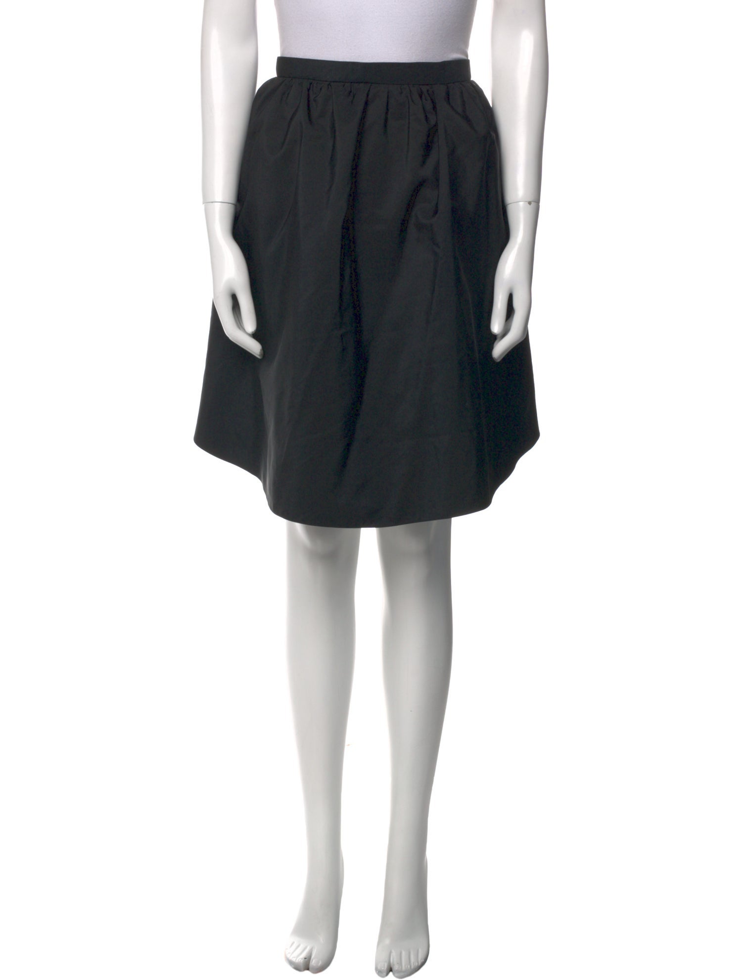 Carven Pleated Accents Knee-Length Skirt
