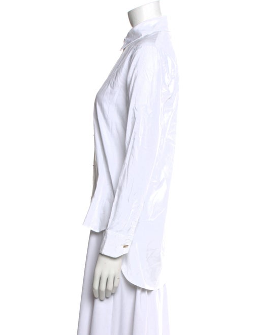 Carven Long Sleeve Button-Up Top