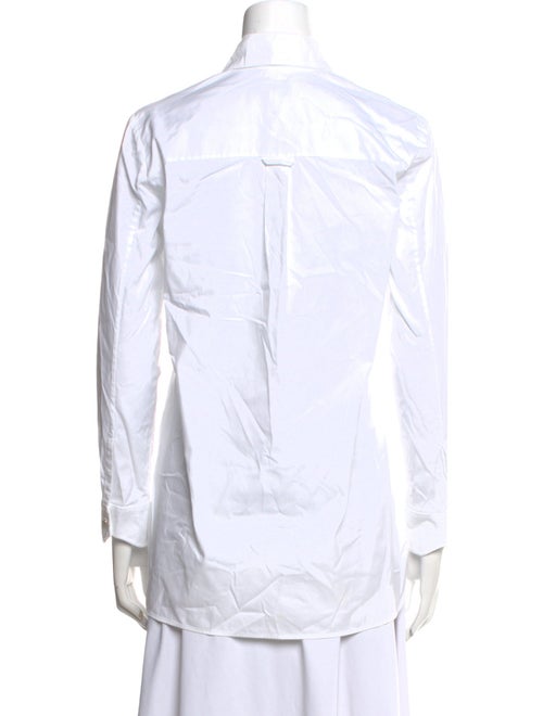 Carven Long Sleeve Button-Up Top