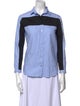 Carven Three-Quarter Sleeve Button-Up Top