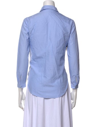 Carven Three-Quarter Sleeve Button-Up Top