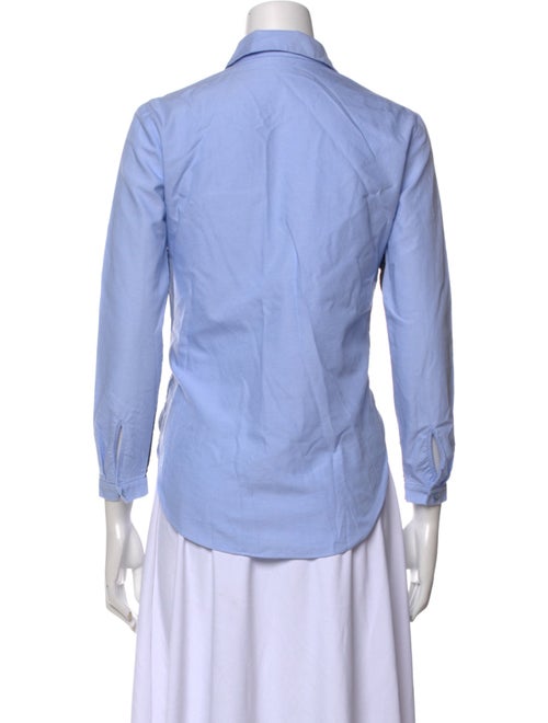 Carven Three-Quarter Sleeve Button-Up Top