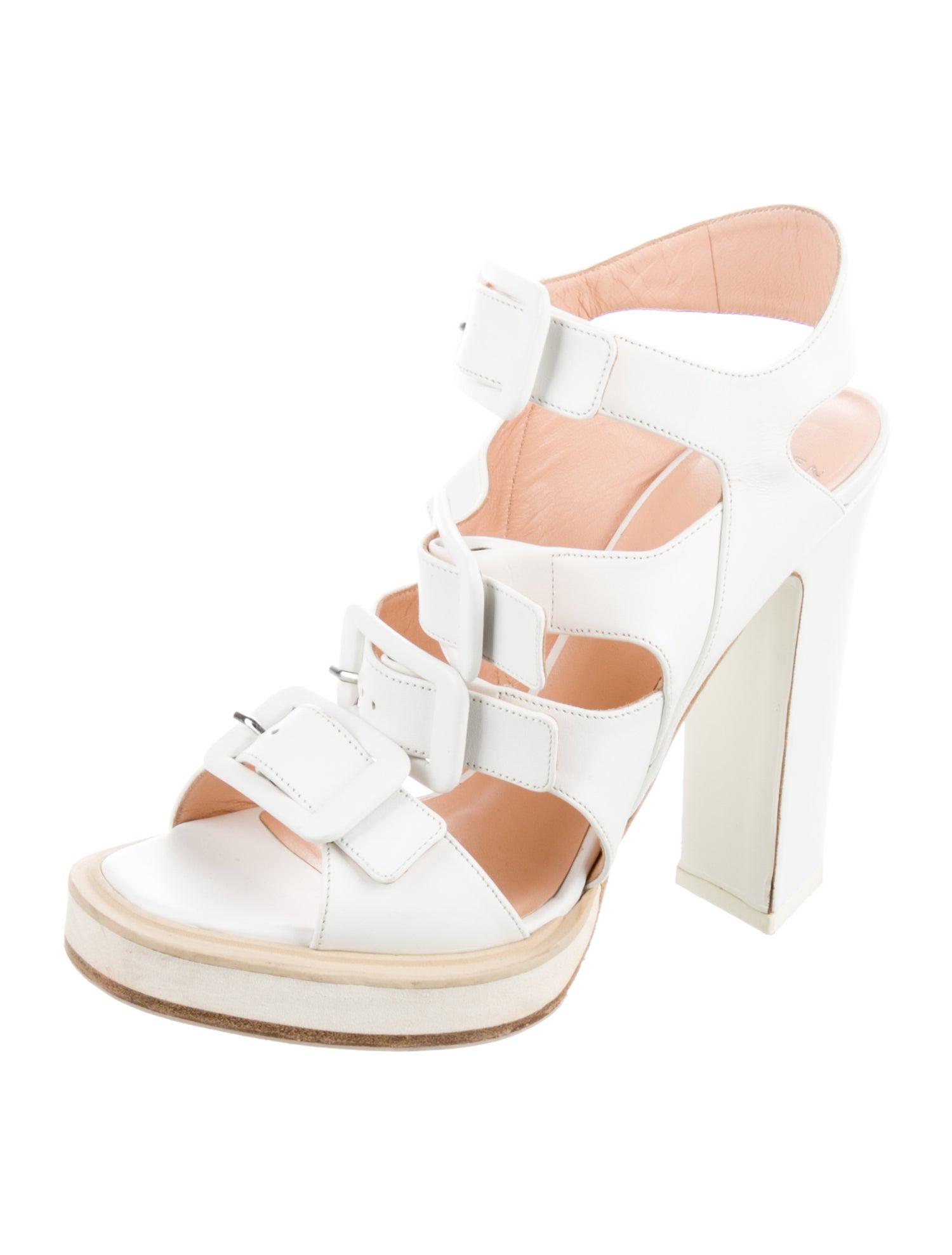 Carven Leather Gladiator Sandals