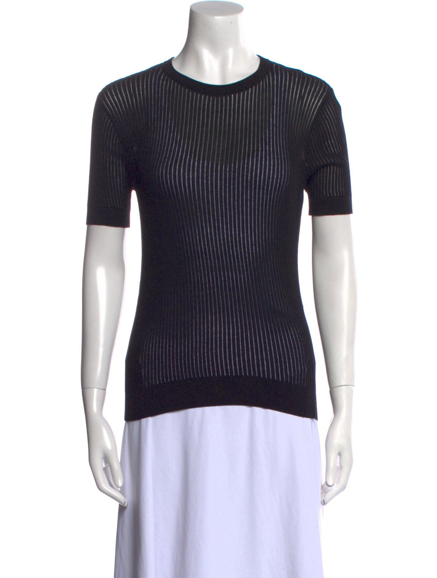 Carven Crew Neck Short Sleeve Top