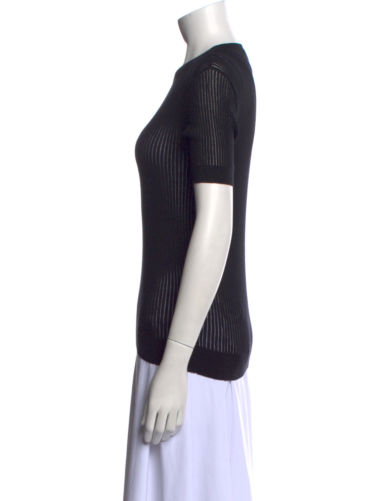 Carven Crew Neck Short Sleeve Top