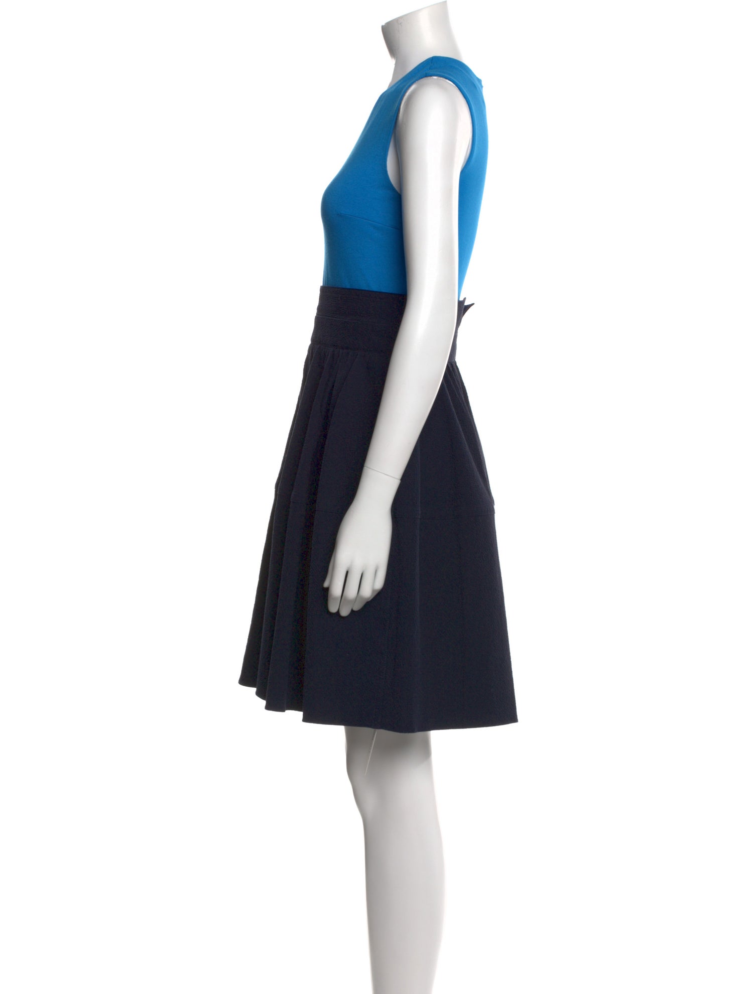 Carven Colorblock Pattern Mini Dress