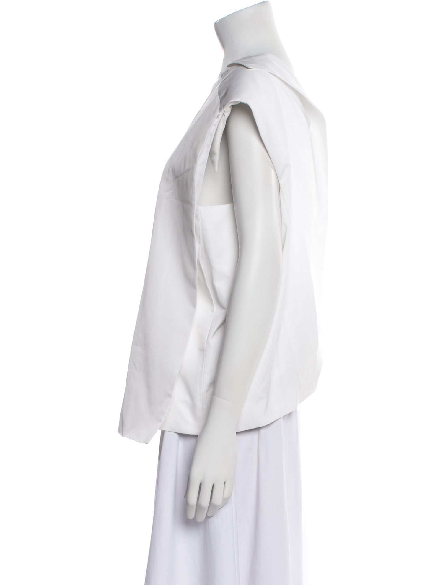 Carven Crew Neck Sleeveless Sweatshirt