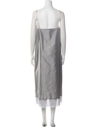 Carven Square Neckline Long Dress