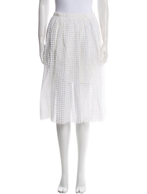 Carven Lace Pattern Knee-Length Skirt