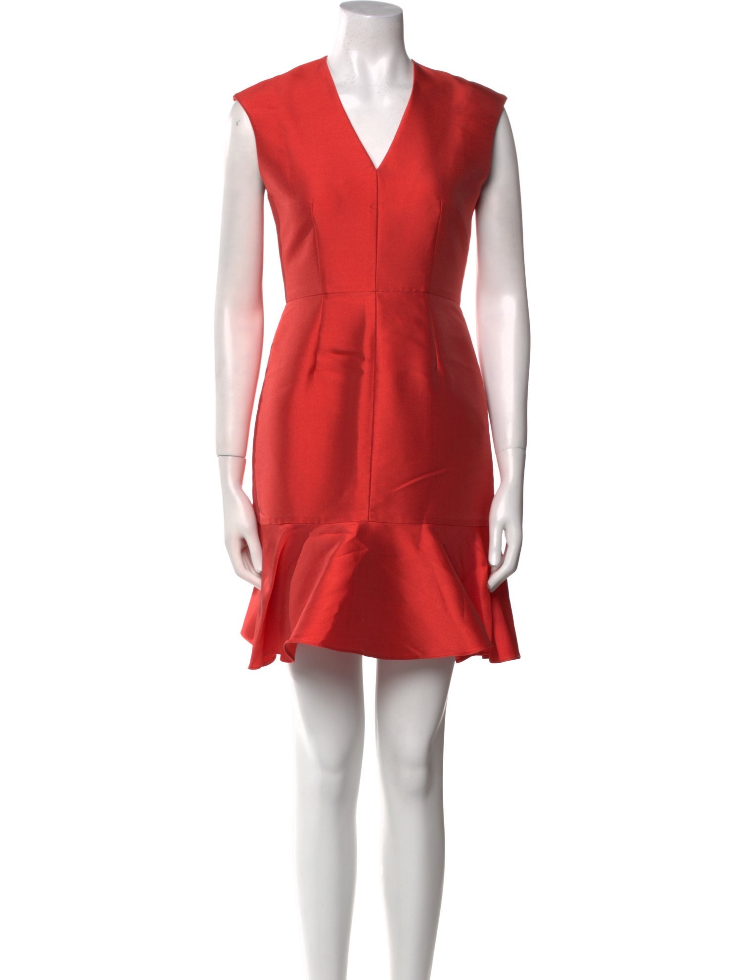 Carven V-Neck Mini Dress