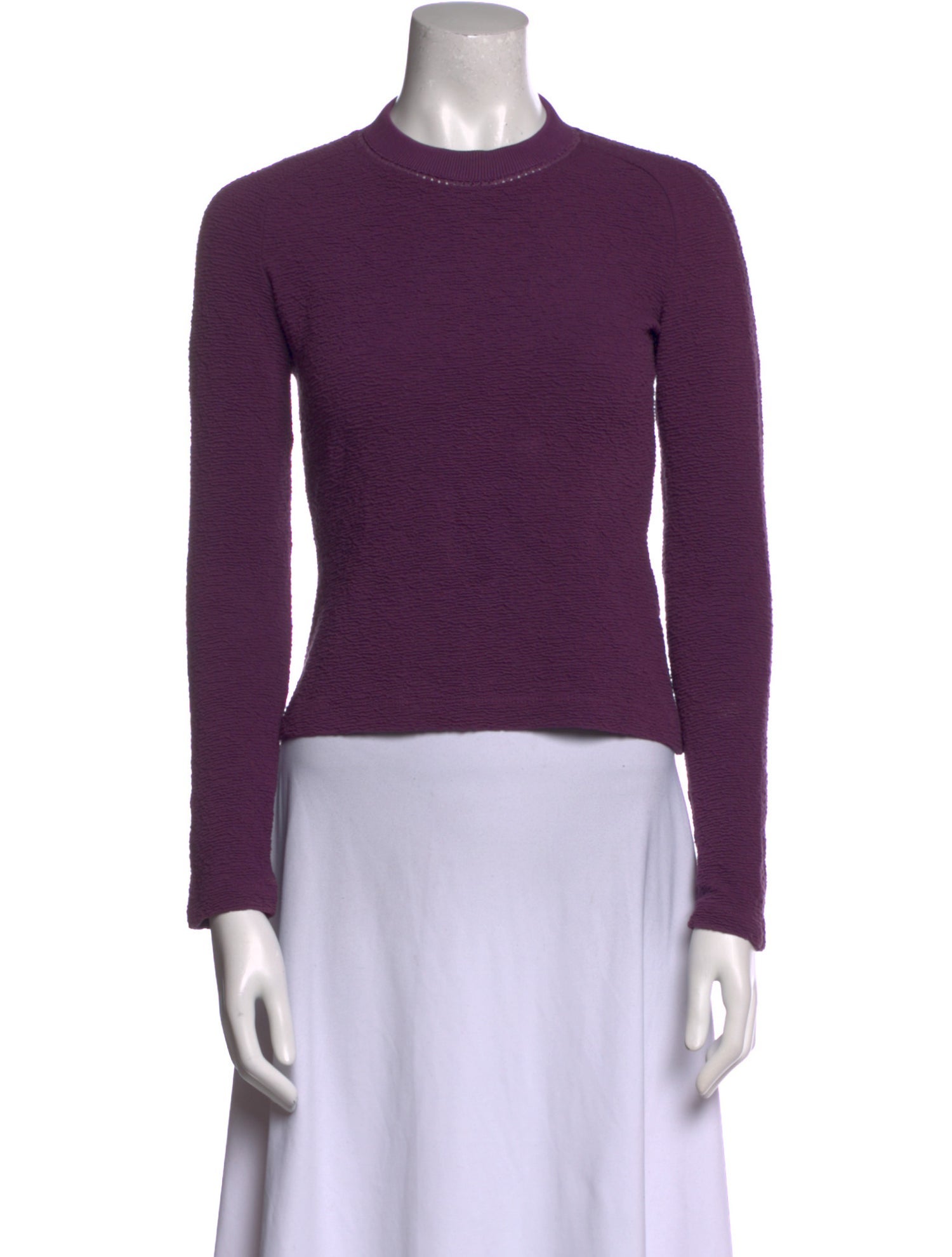 Carven Crew Neck Long Sleeve Top