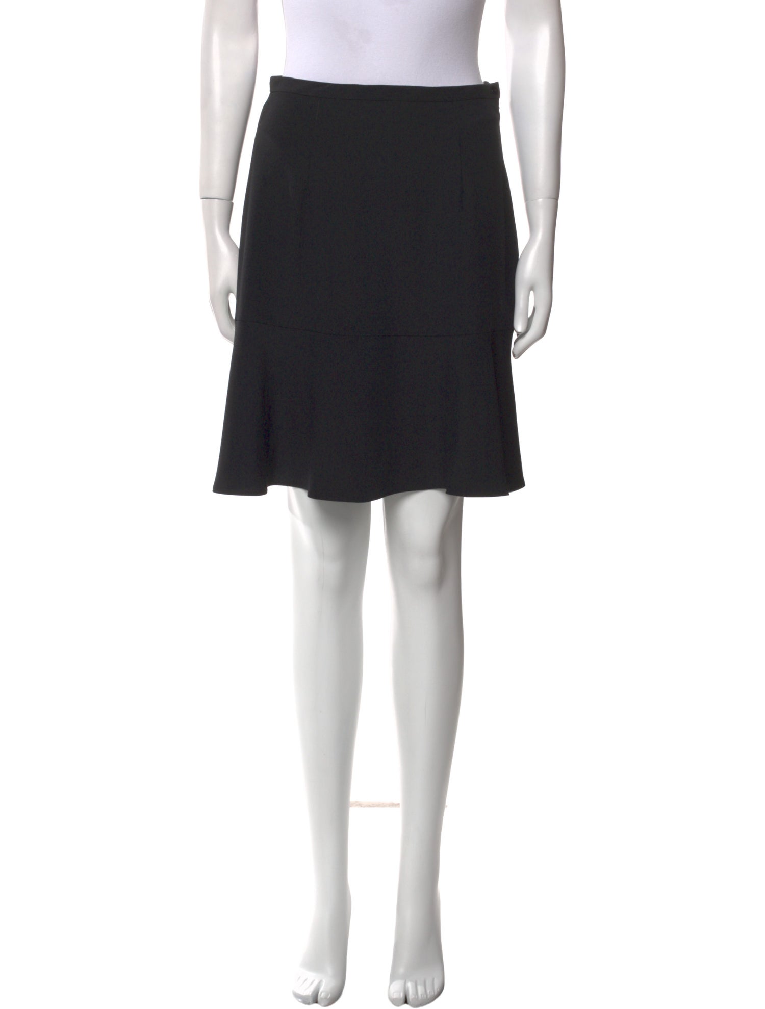 Carven Pleated Accents Knee-Length Skirt