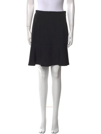 Carven Pleated Accents Knee-Length Skirt