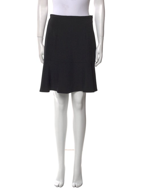 Carven Pleated Accents Knee-Length Skirt