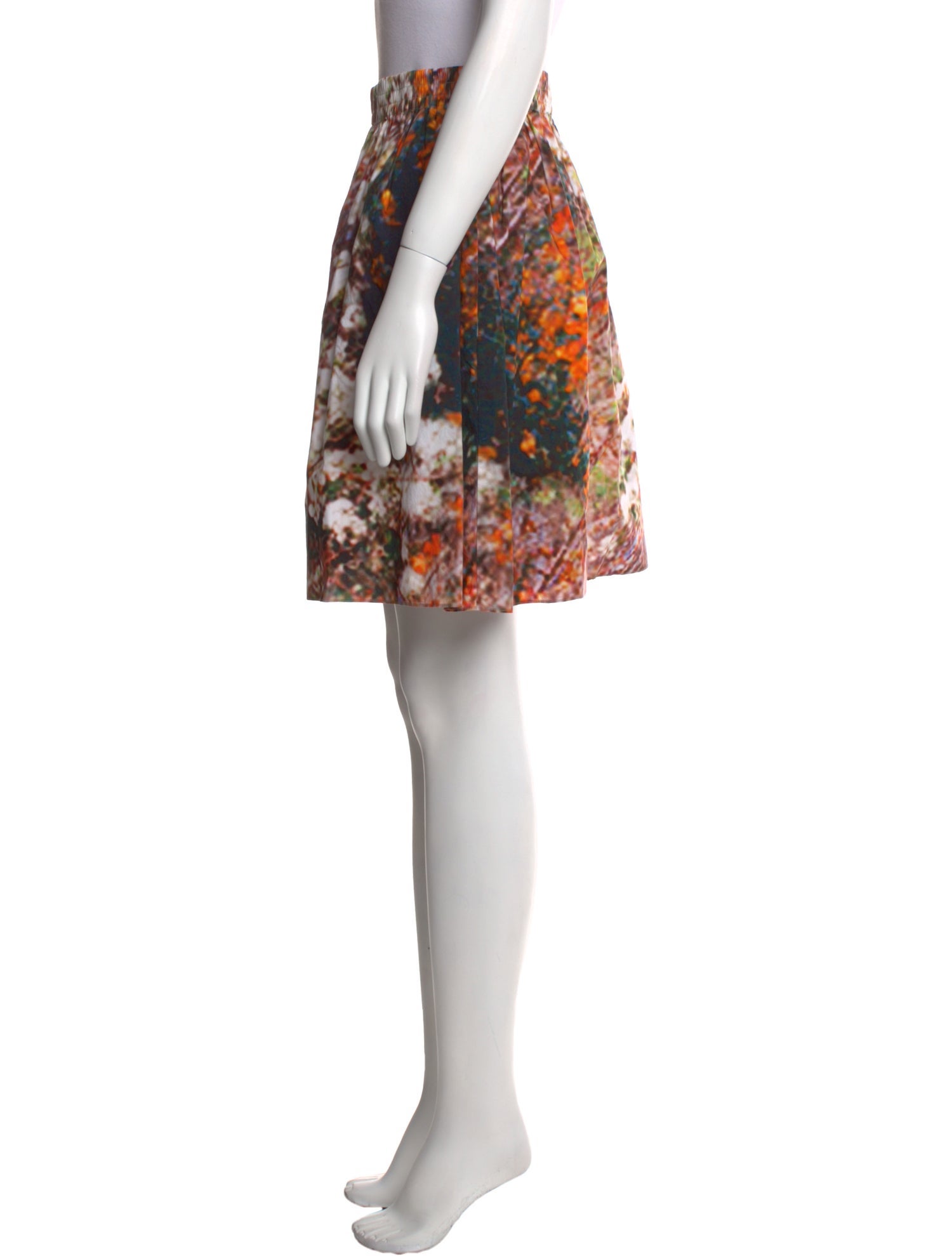 Carven Floral Print Knee-Length Skirt