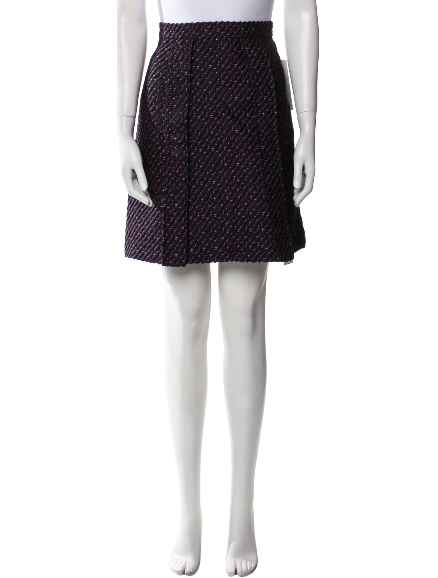 Carven Tweed Pattern Mini Skirt