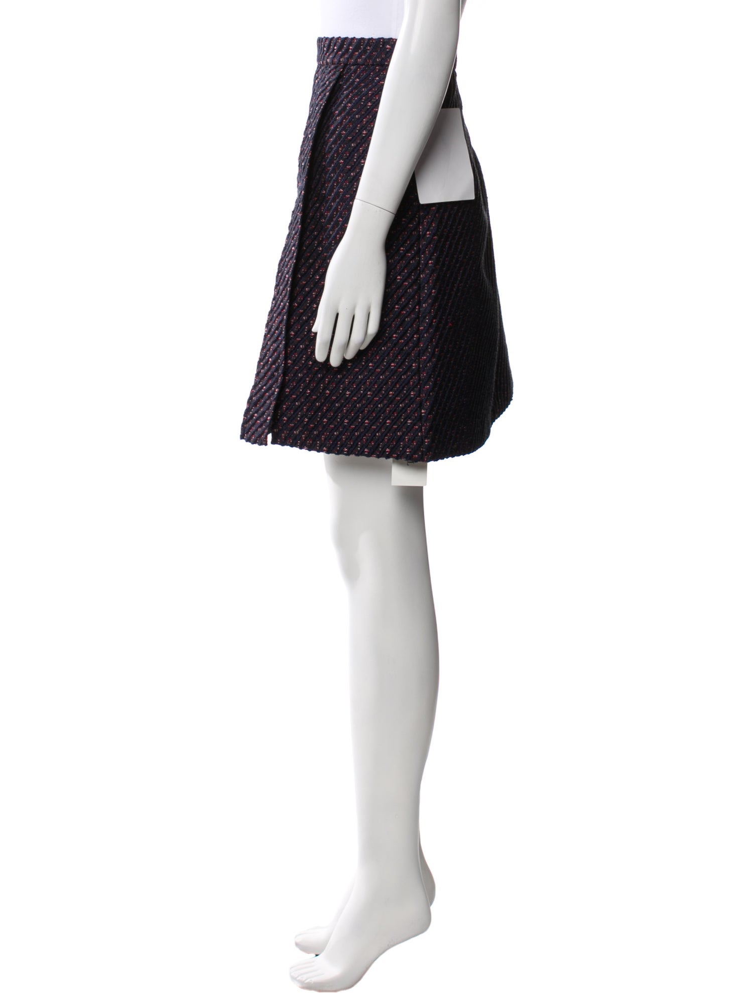 Carven Tweed Pattern Mini Skirt