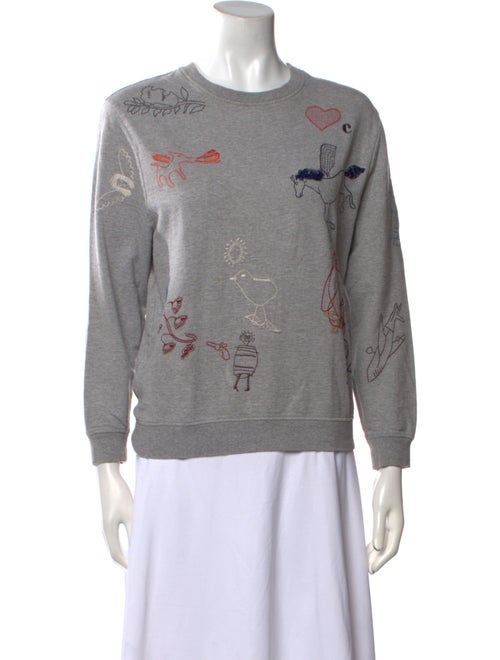 Carven Graphic Print Crew Neck Sweatshirt