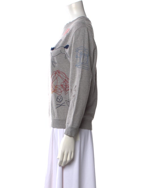 Carven Graphic Print Crew Neck Sweatshirt