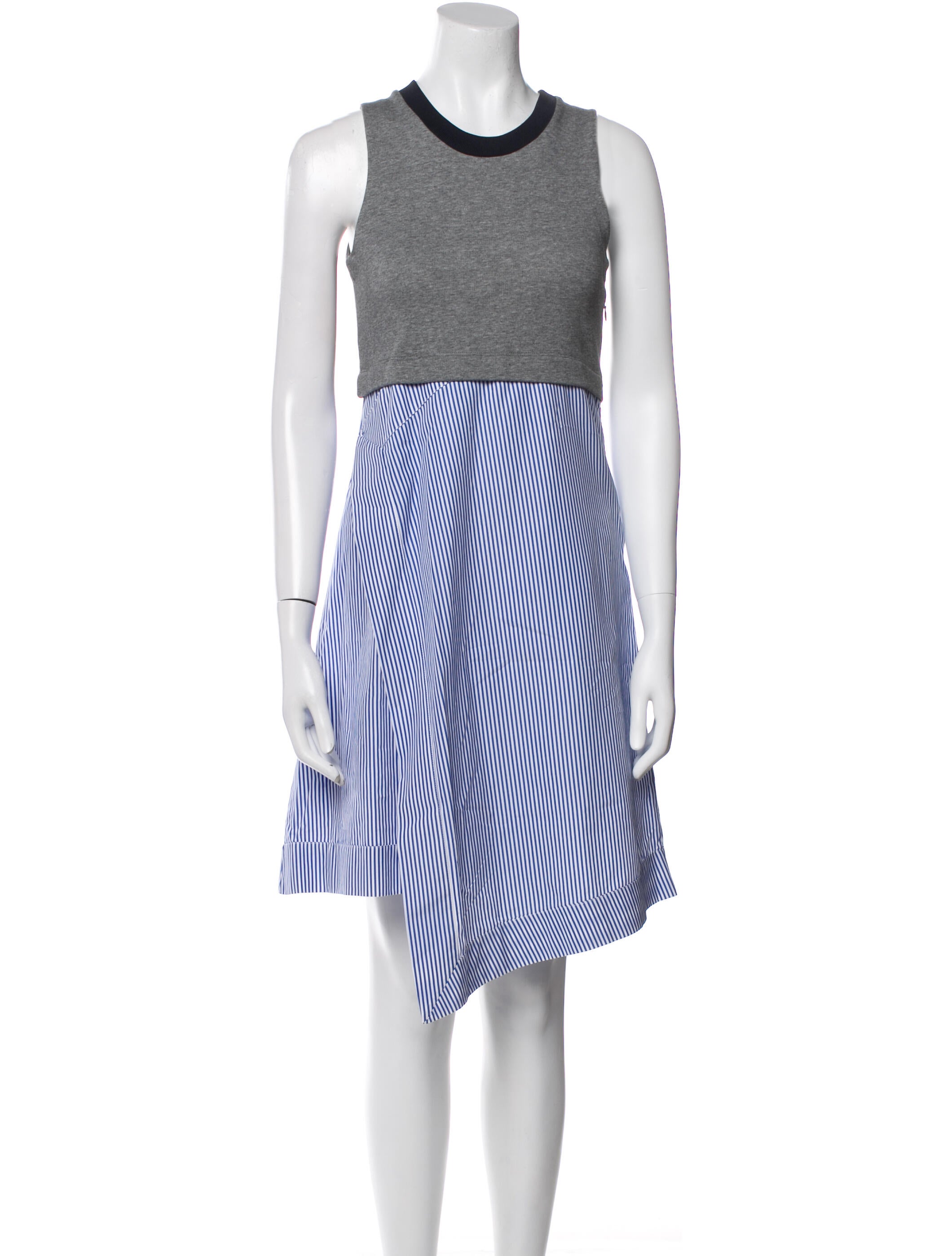 Carven Striped Knee-Length Dress