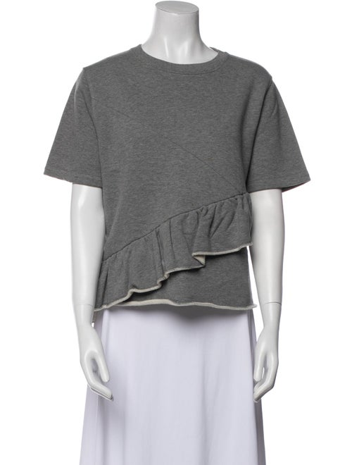 Carven Crew Neck Short Sleeve Sweatshirt