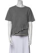 Carven Crew Neck Short Sleeve Sweatshirt