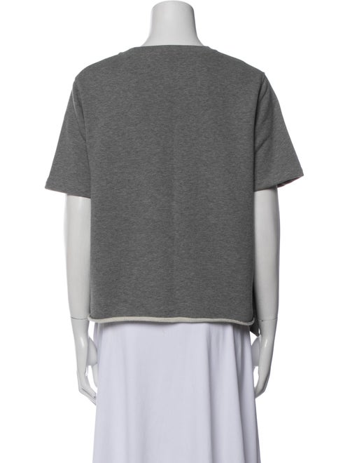 Carven Crew Neck Short Sleeve Sweatshirt