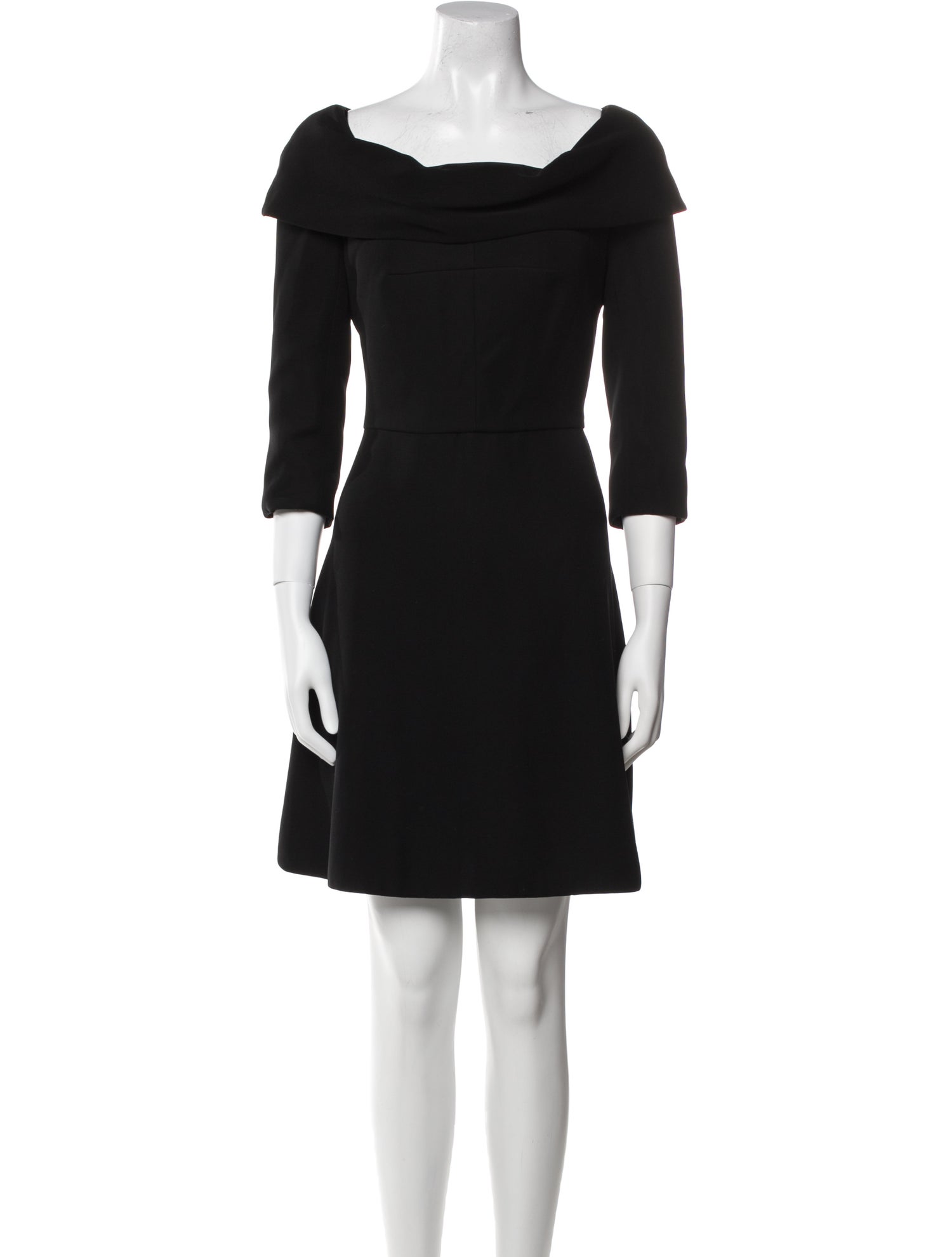 Carven Cowl Neck Mini Dress