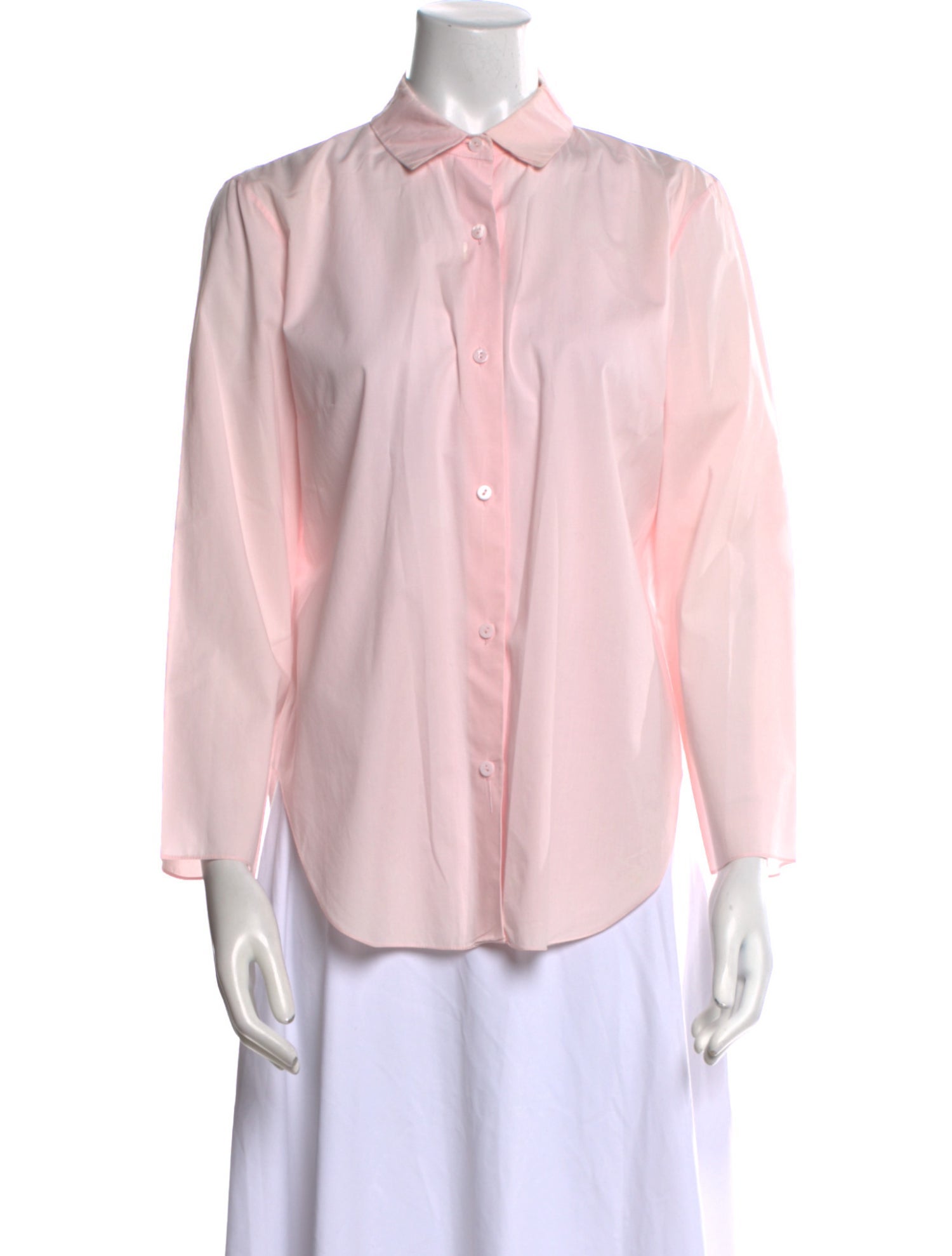 Carven Three-Quarter Sleeve Button-Up Top