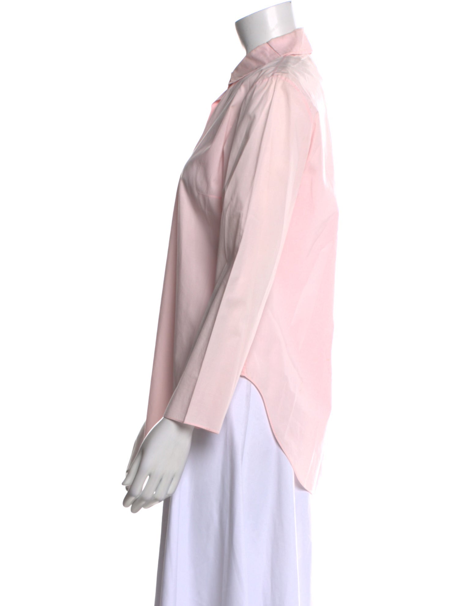 Carven Three-Quarter Sleeve Button-Up Top