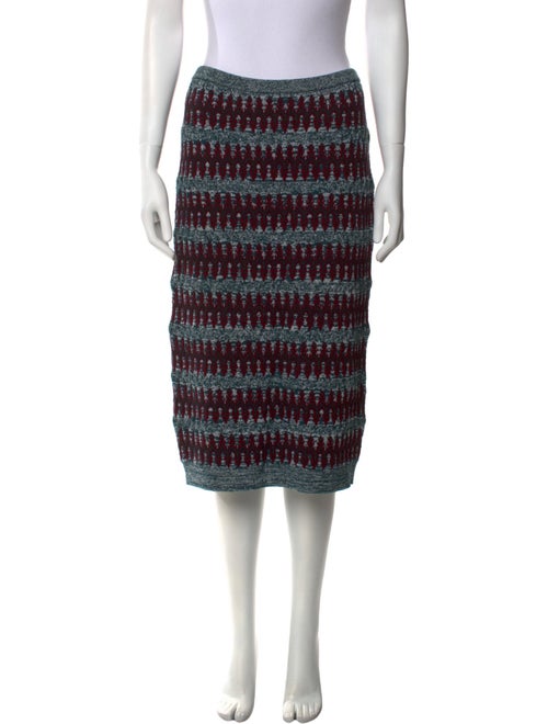 Carven Striped Knee-Length Skirt