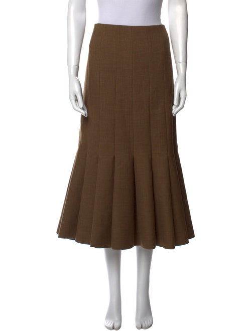 Carven Wool Midi Length Skirt