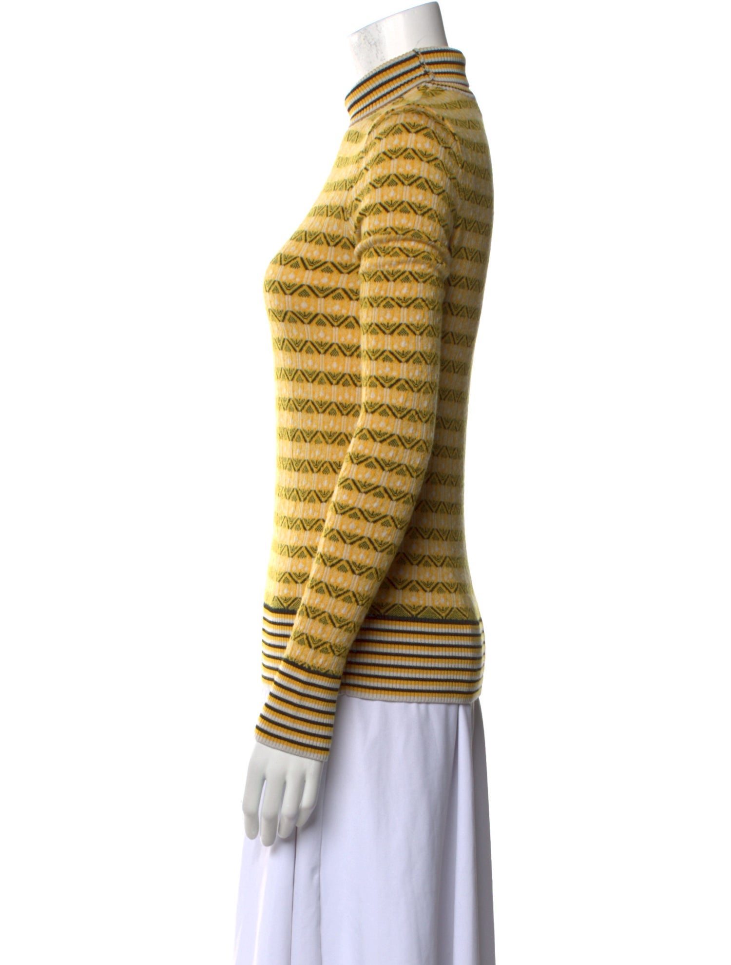 Carven Merino Wool Striped Sweater