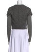 Carven Wool Open Front Sweater
