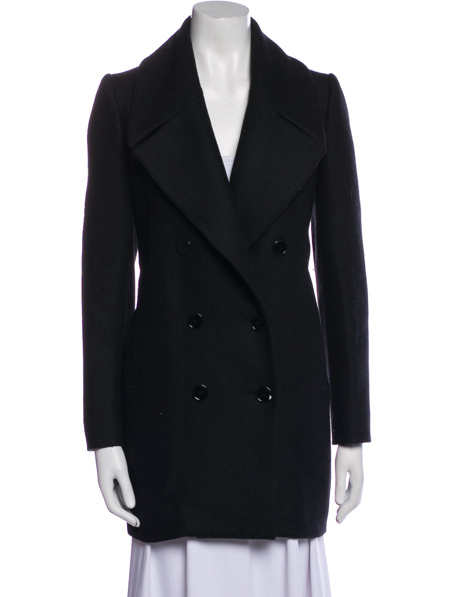 Carven Virgin Wool Peacoat