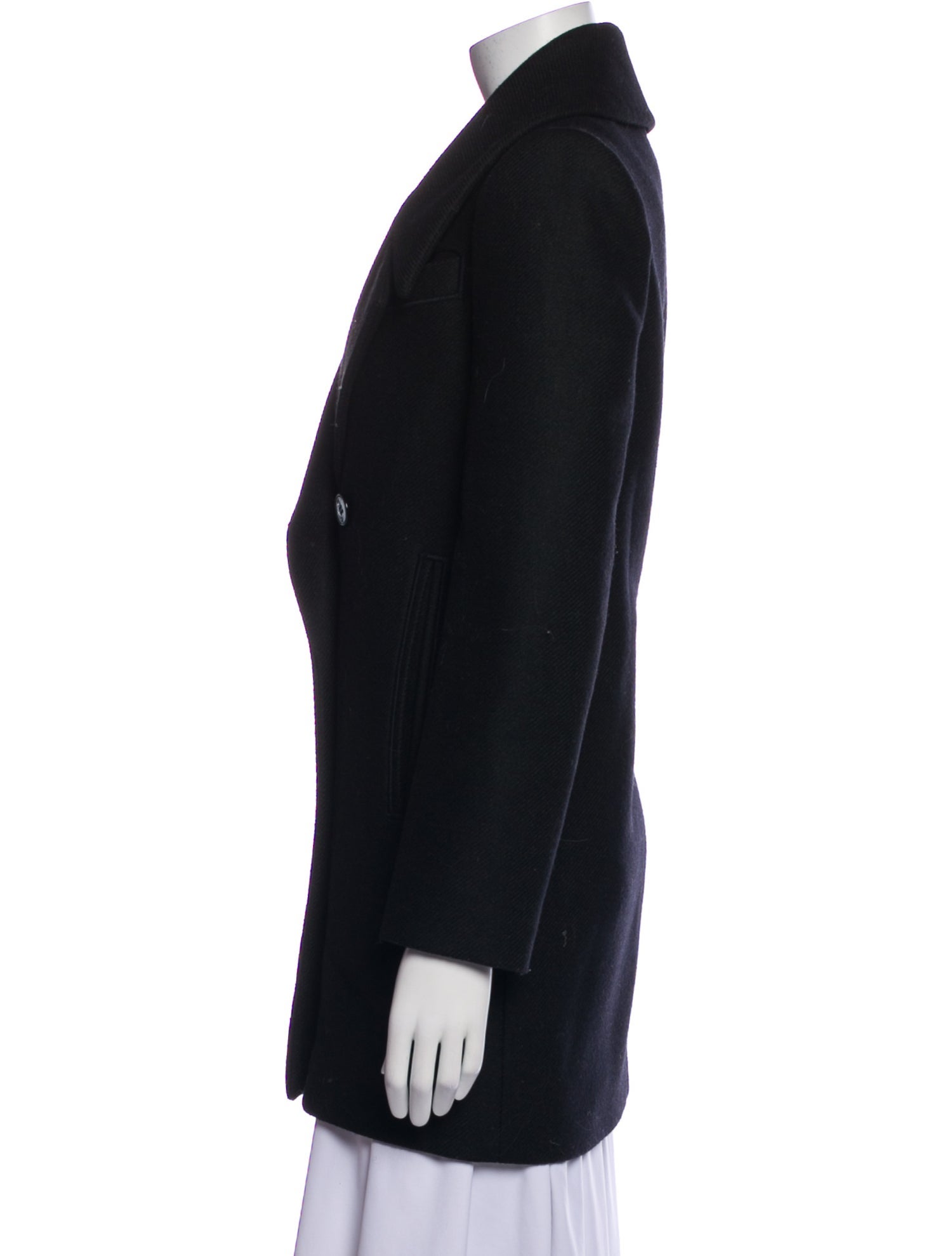 Carven Virgin Wool Peacoat