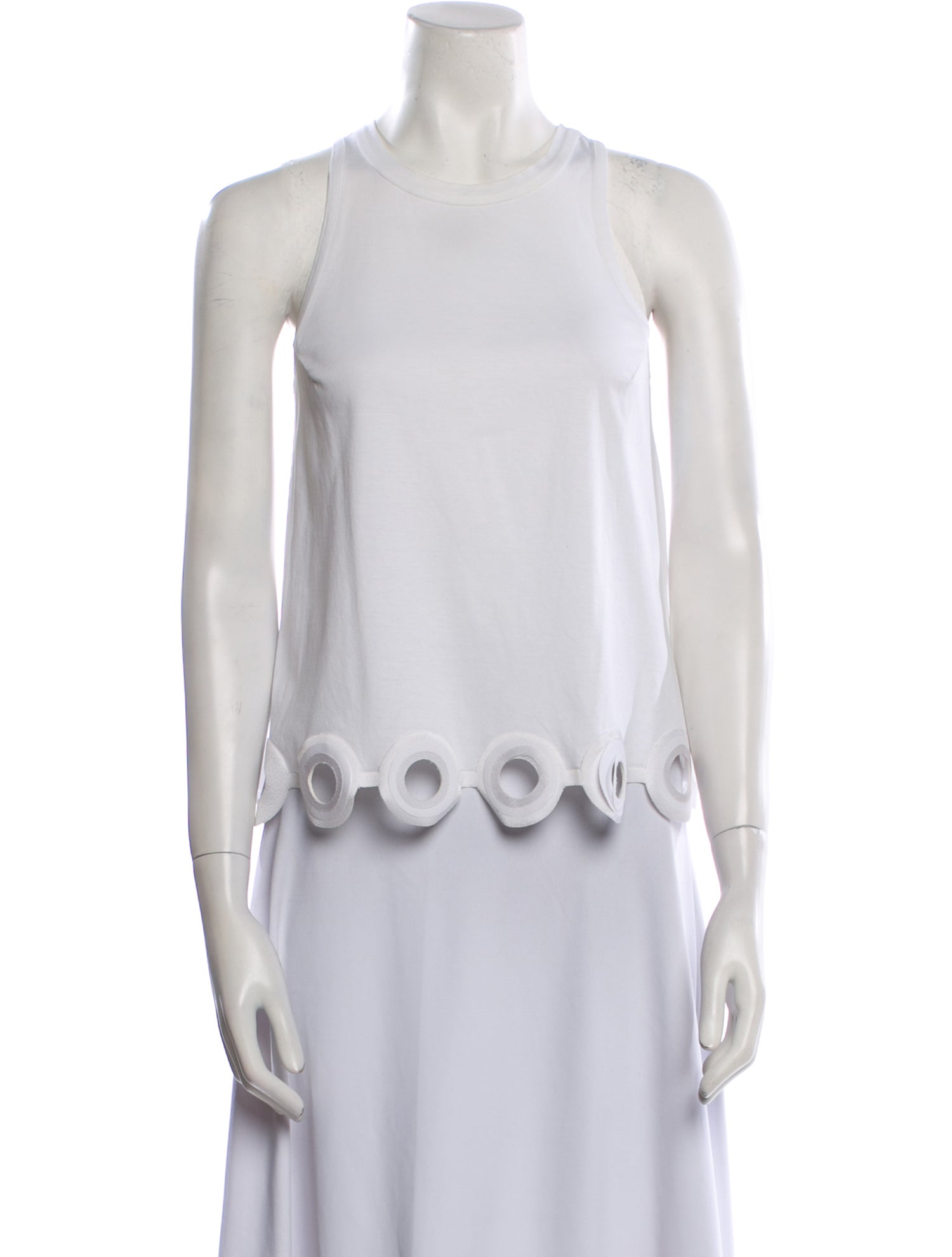 Carven Crew Neck Sleeveless Top