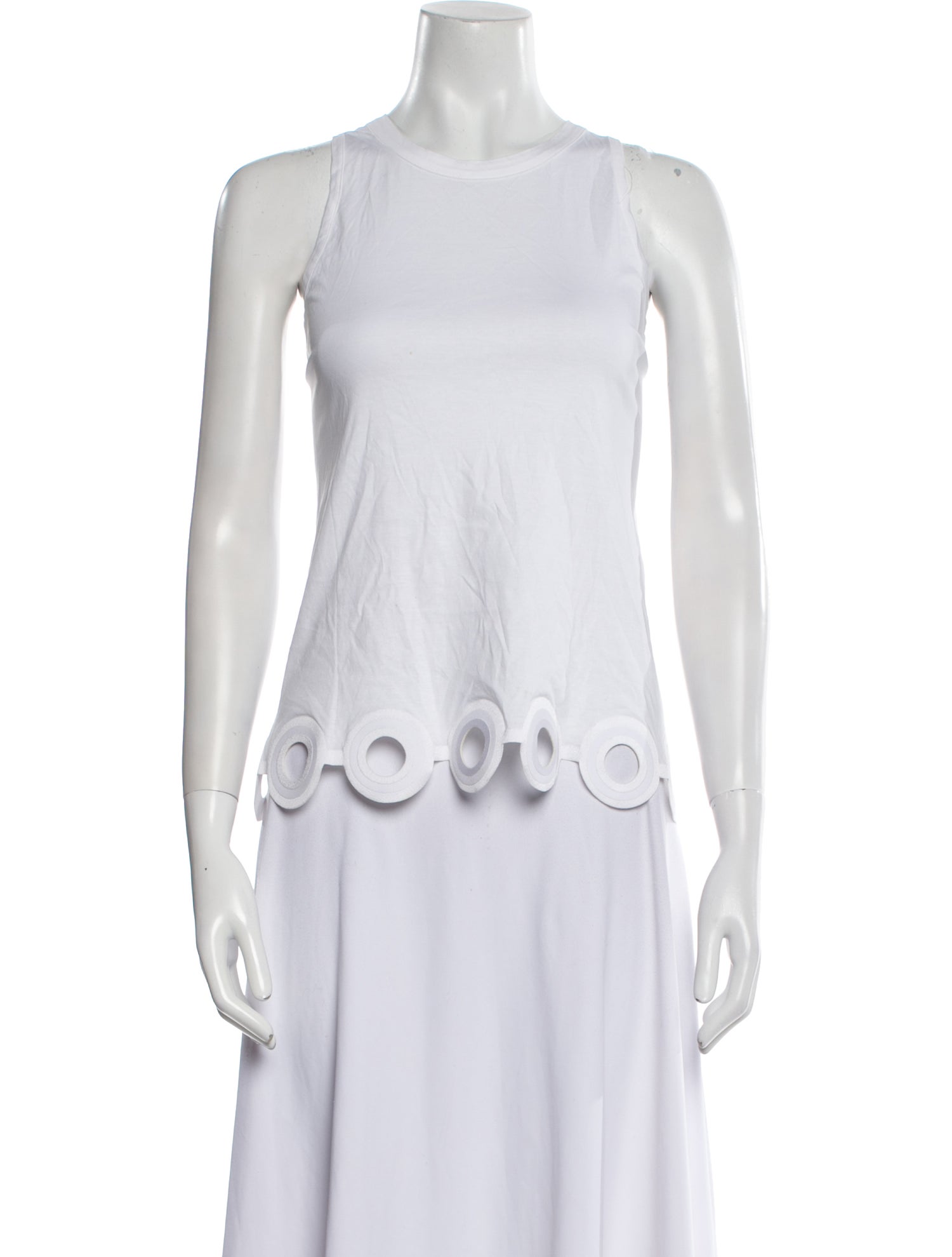 Carven Crew Neck Sleeveless Top