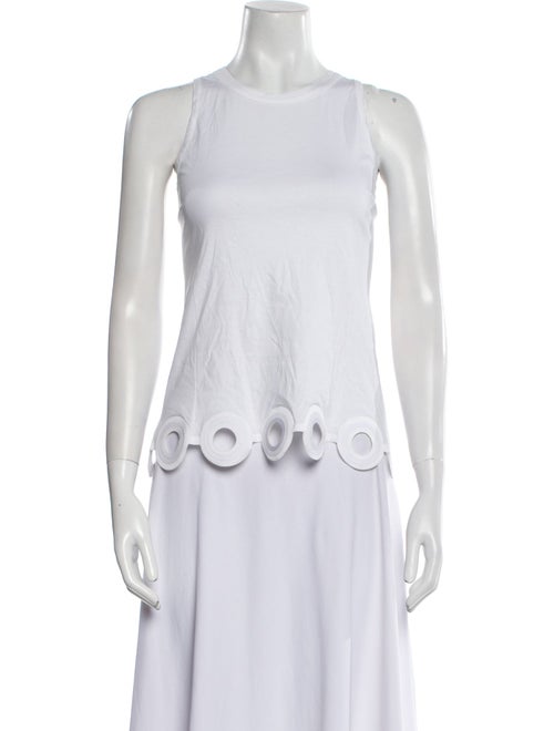 Carven Crew Neck Sleeveless Top