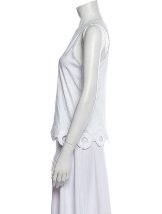 Carven Crew Neck Sleeveless Top