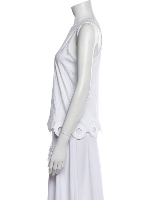 Carven Crew Neck Sleeveless Top