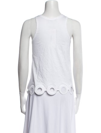 Carven Crew Neck Sleeveless Top