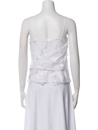 Carven V-Neck Sleeveless Top