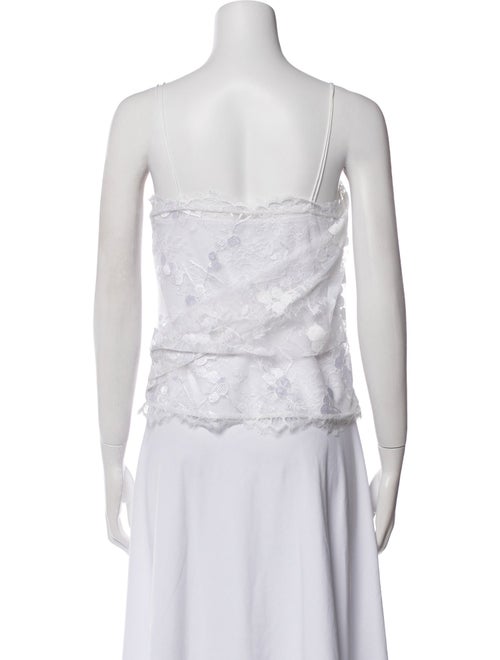 Carven V-Neck Sleeveless Top