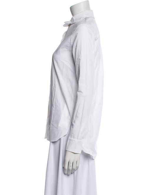 Carven Long Sleeve Button-Up Top