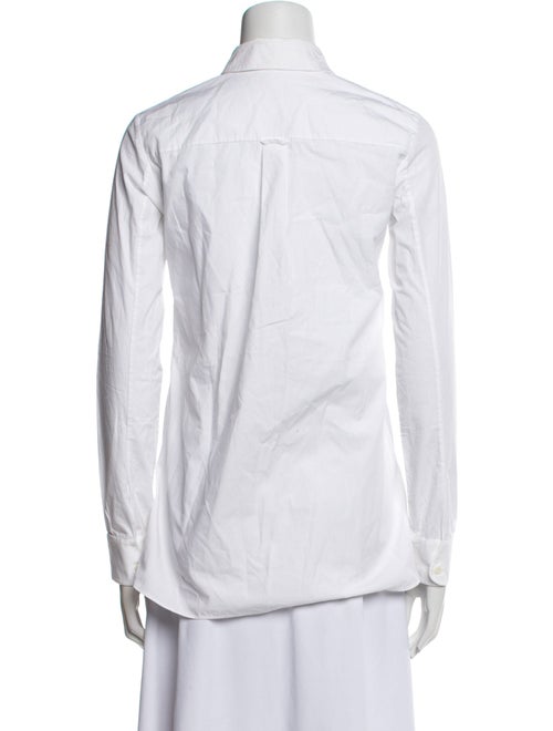 Carven Long Sleeve Button-Up Top